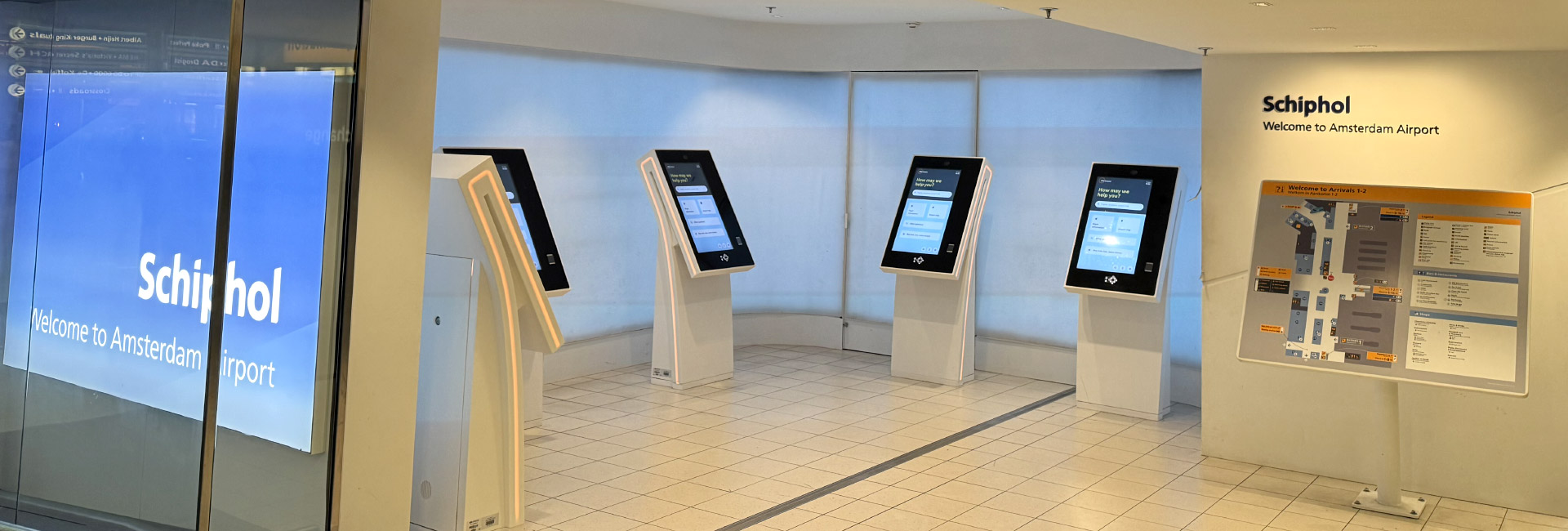 SiteKiosk en visite chez Schiphol à Amsterdam