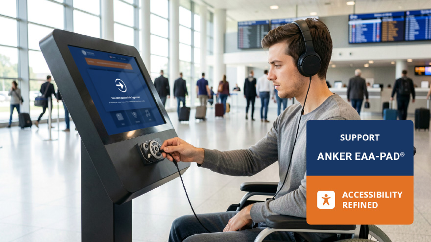 SiteKiosk Online support Anker EAA Pad and accessibility refined